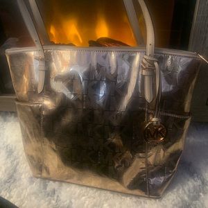 Rose gold Micheal kors bag